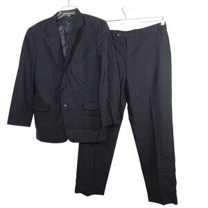 Brooks Brothers 346 Stretch 2 Pc Blue Suit Jacket Men Size 44 Reg Pants 38 x 31